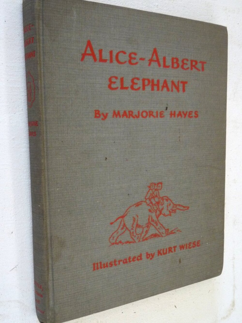 Alice Albert Elephant Hayes childrens book Wiese art 1st ed 1938